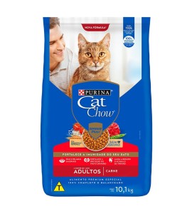 Ração Cat Chow Gatos Adultos Carne